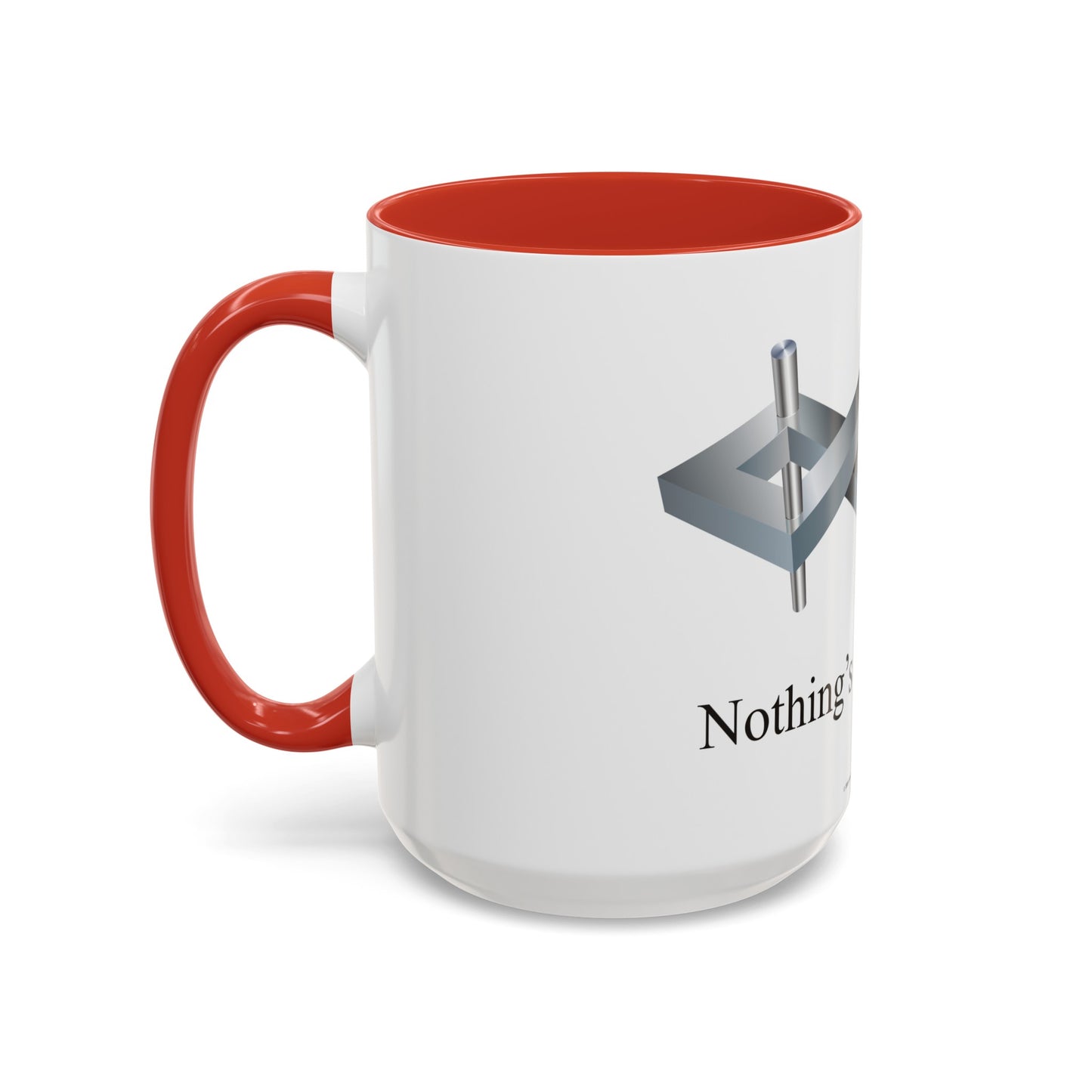 Coffee Mug Black And White Optical Illusion Accent (11, 15oz)