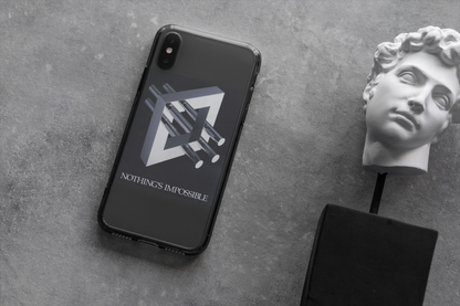 Phone Case with art inspired by MC Escher- "Nothings Impossible" Gift for computer, tech and lovers of optical illusions, surreal and abstract art